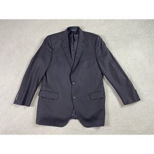 Brooks Brothers Suit Jacket 42 R Navy Blue Worsted Wool Fitzgerald USA SaxXon